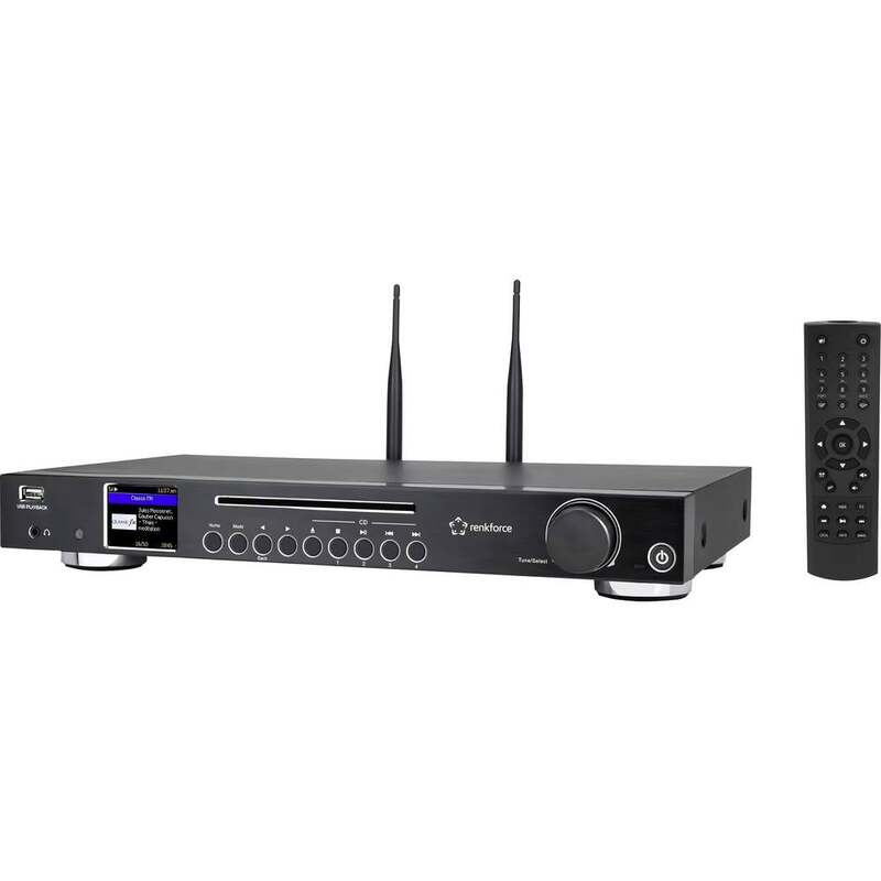 RENKFORCE Radio Empfänger RF DAB DAIR1702 Internetradio Fernbedienung WLAN CD BT - 4064161408842