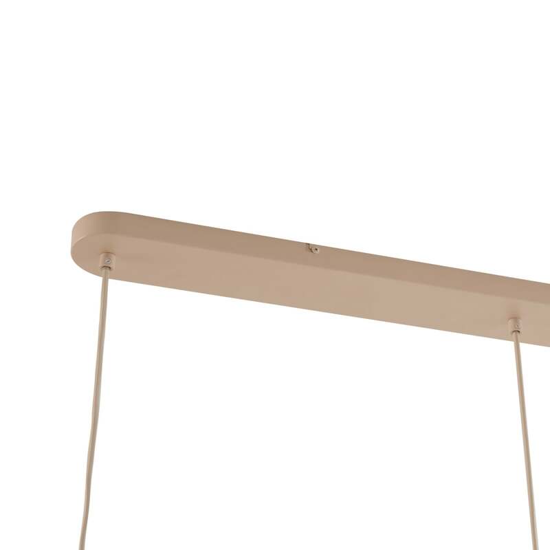 Lucande Hängeleuchte Malisa beige 3-flammig Metall 90 cm dimmbar E27 - 4251911796414