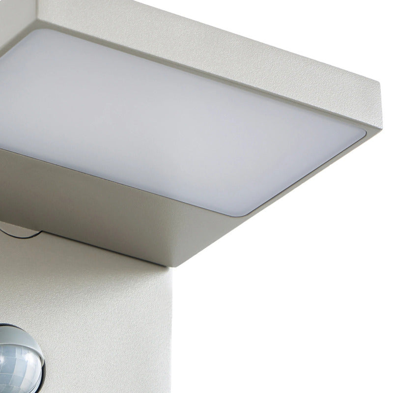 Lucande Außenlampe Silvan LED Wandleuchte Gartenlampe mit Sensor IP54 steingrau - 4255830907104