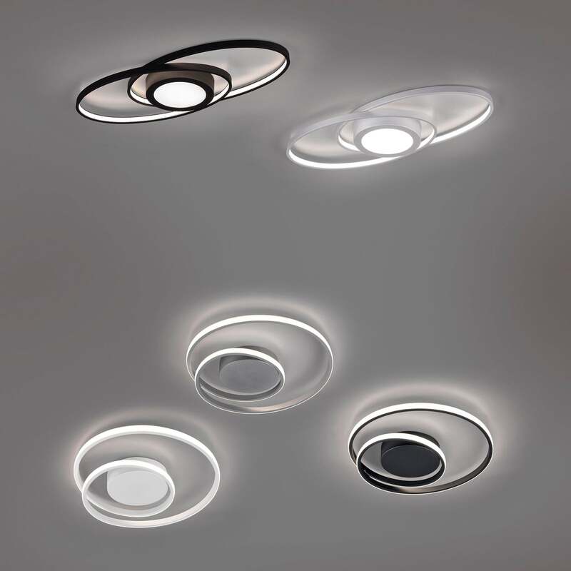 Reality Deckenleuchte Galaxy dimmbar LED anthrazit 57x23cm 3000K 3000lm Leuchte - 4017807446210