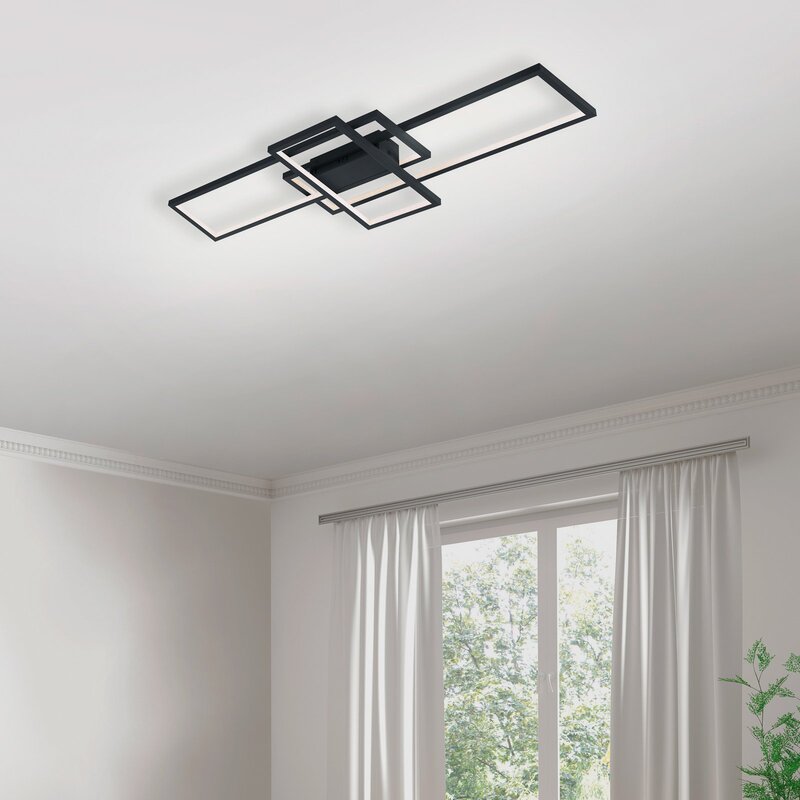 Trio Lighting WiZ Thiago LED-Deckenlampe Deckenlampe Lampe LED 104cm anthrazit - 4017807453751