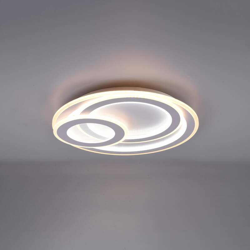 TRIO LIGHTING Deckenlampe Mita LED Leuchte dimmbar CCT Nachtlichtfunktion grau - 4017807525113