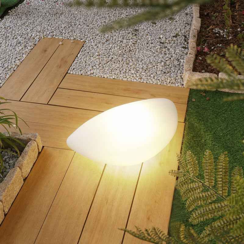 Lindby Außenleuchte Gartenleuchte Arani LED Lampe weiß Kunststoff IP65 60x40cm - 4251911774580
