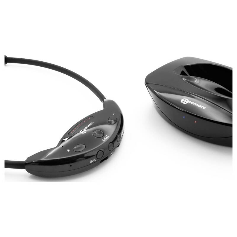 Geemarc CL7700 In Ear Kopfhörer Bluetooth HiFi mit Lautstärkeregelung schwarz - 3521350030105