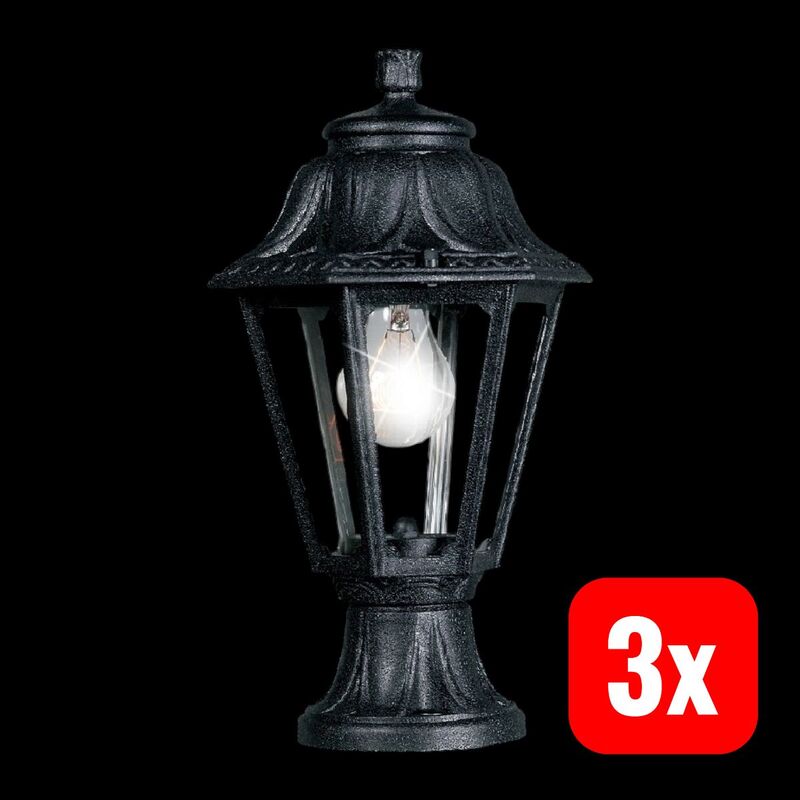 Fumagalli Gartenleuchte Mikrolot/Anna E22.110.000.AXE27 LED Außenlampe schwarz - 8031874073052