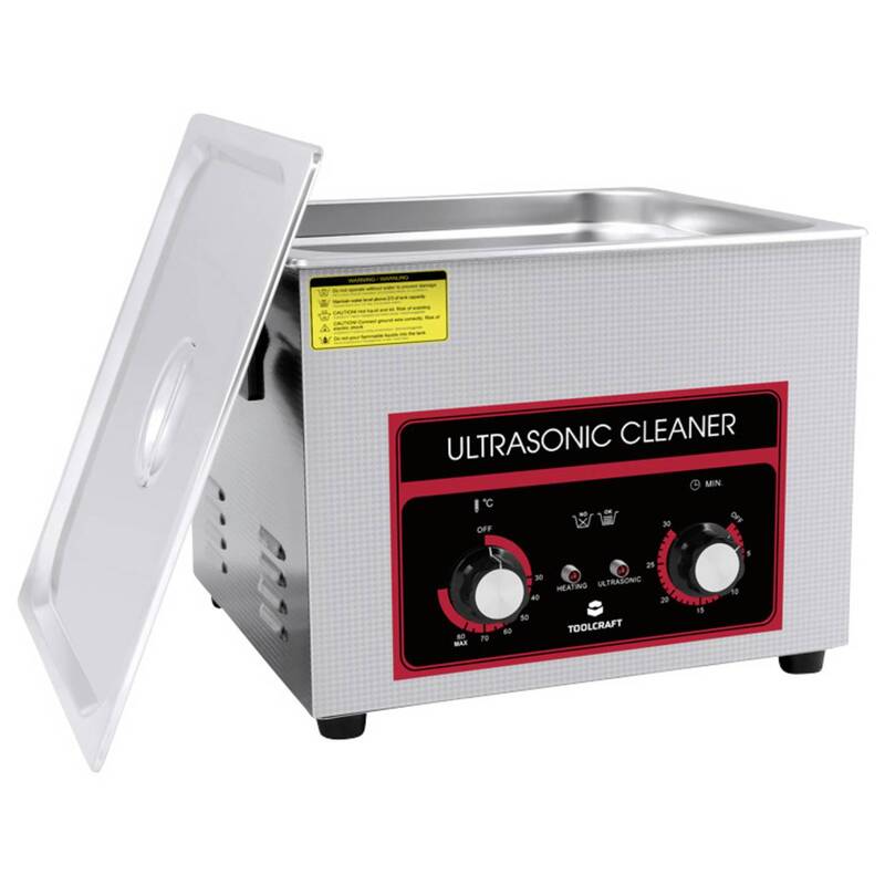 Toolcraft Ultraschallreiniger 15l Heizung Edelstahl 360W Reinigungskorb - 4064161340906