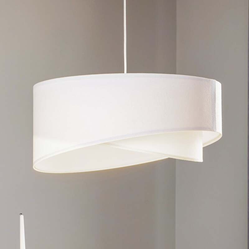 Hängeleuchte Vivien LED Pendelleuchte dimmbar handgefertigt weiß 25x50cm - 5902751345988