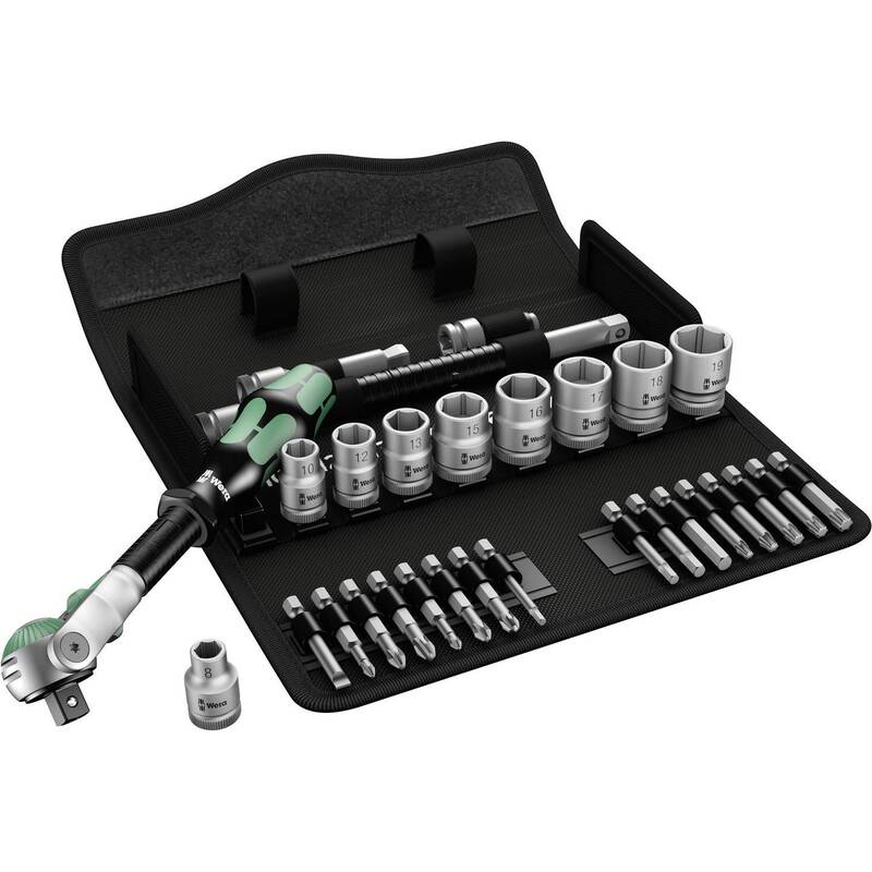 Wera Zyklop Speed Steckschlüsselsatz 3/8" metrisch 29-teilig 05004046001 - 4013288173911