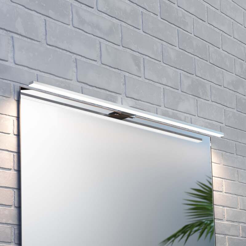 Triga Spiegelleuchte Spiegelbeleuchtung LED Leuchte Chrom Badezimmerlampe 80 cm - 5903148518312