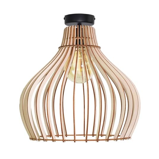 Euluna Deckenlampe Barrel Deckenlampe Hängeleuchte Leuchte hängend Schirm Holz - 5907623620590