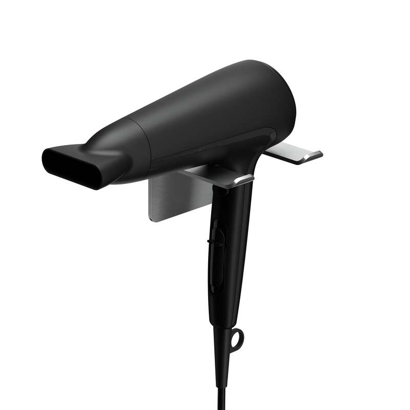 WEISSENSTEIN Föhnhalter Haartrockner Bad selbstklebend Silber Edelstahl 2 STÜCK - 4260470462388