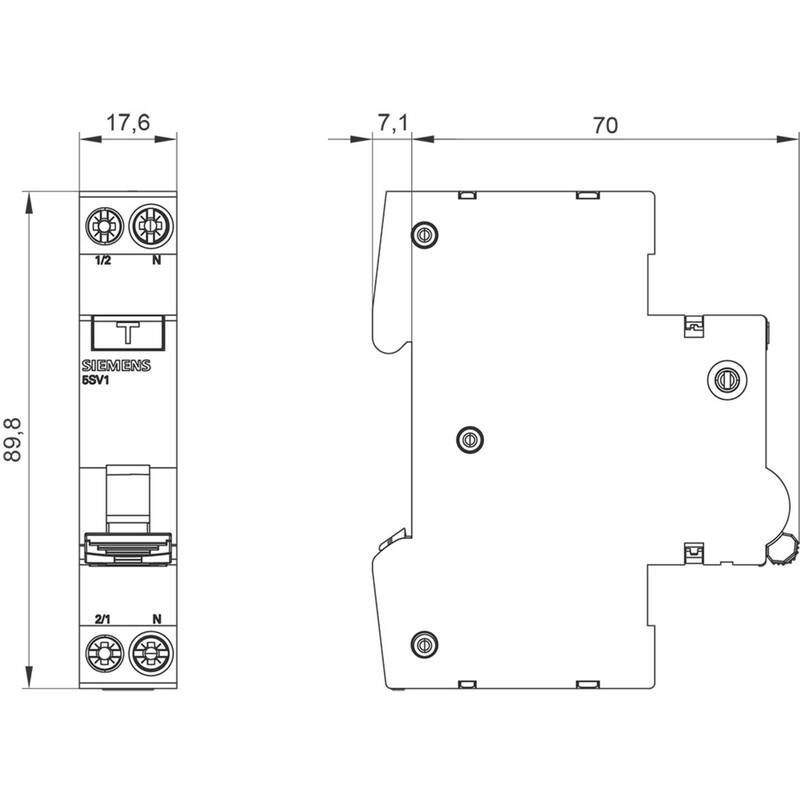 Siemens FI-Schutzschalter Leitungsschutzschalter 16A 0.03A 230V superresistent - 4001869558196