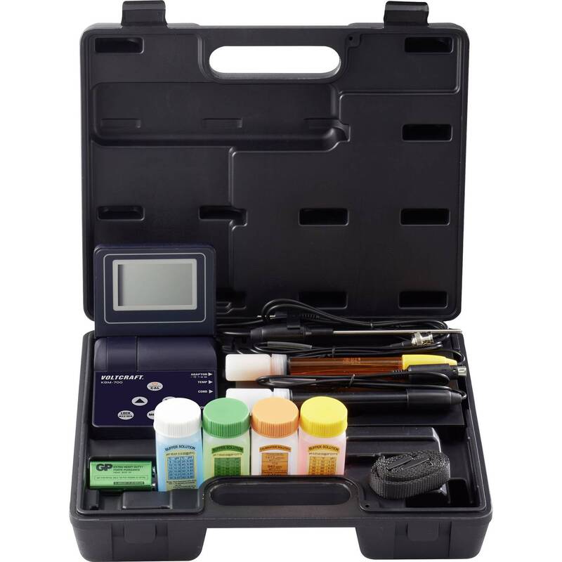 Voltcraft Kombi-Messgerät Leitfähigkeit pH-Wert Redox Temperatur Salz präzise - 4053199576982