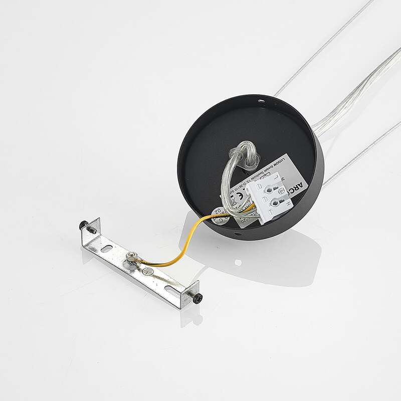 Arcchio Pendelleuchte Hängeleuchte Vanida LED dimmbar schwarz 3000K Ø60cm - 4251096597769
