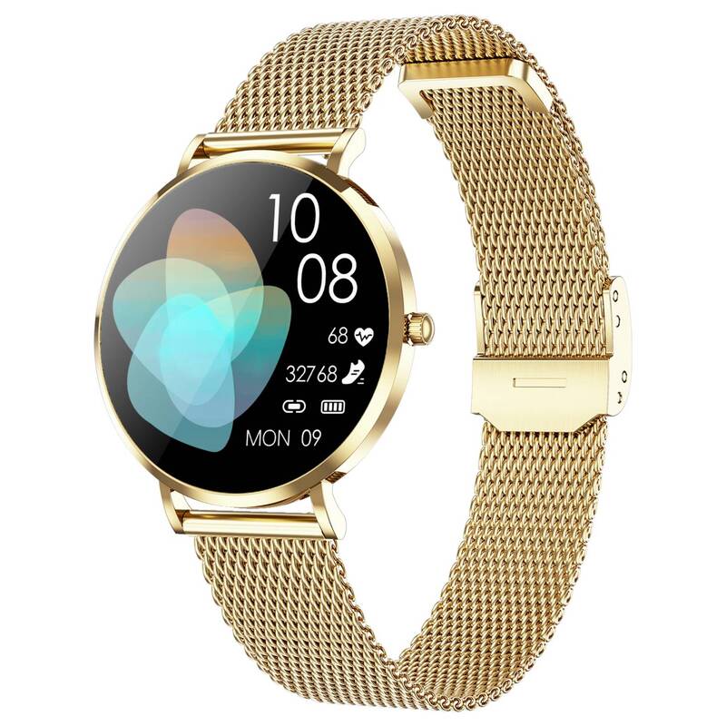 Smartwatch SIONA 2 Nano Citrin Gold IP68 AMOLED für iOS Android XCOAST - 4260449578324