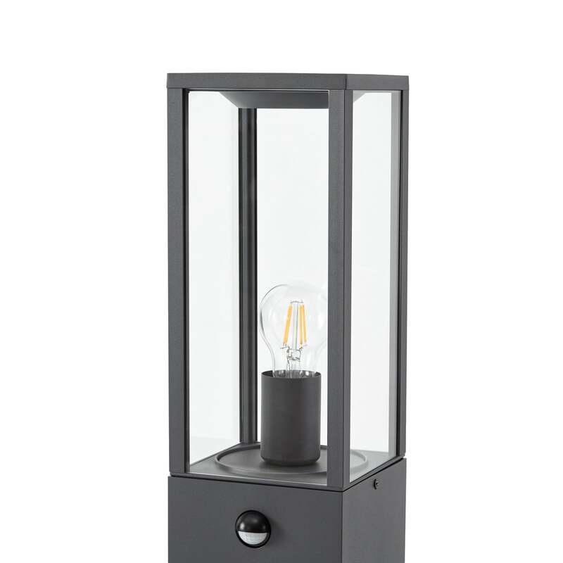 Lindby Wegeleuchte Peldar LED Gartenleuchte anthrazit 80cm mit Sensor IP44 - 4255830907234