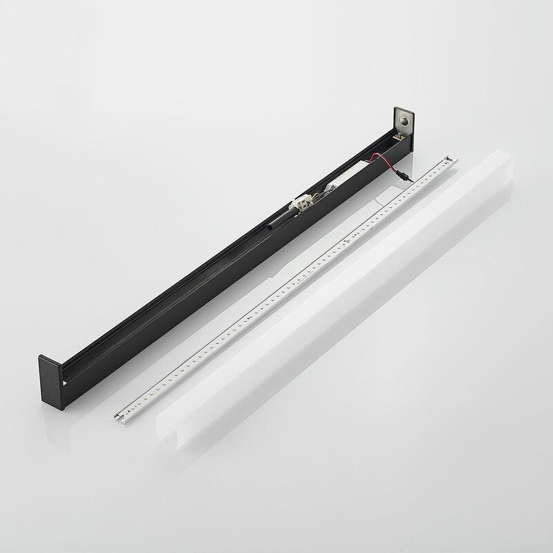 Lindby Ulisan LED-Badwandleuchte Wandlampe Badleuchte Lampe eckig 9W schwarz - 4251911718706