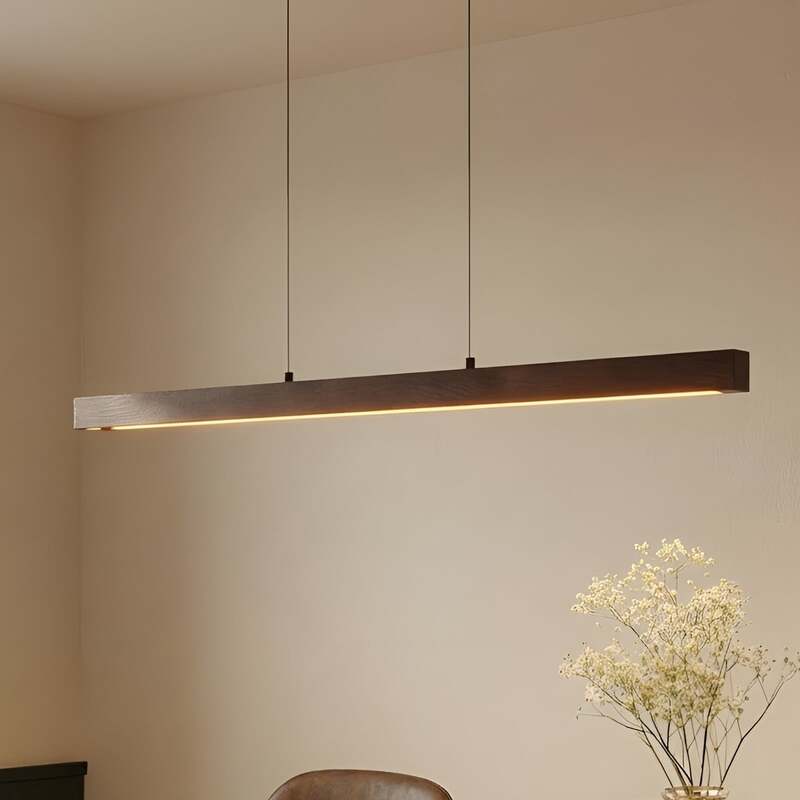 Lucande Pendelleuchte Hängelampe LED Nihalo walnuss dimmbar CCT höhenverstellbar - 4255830903120