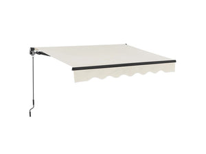 B-Ware Gelenkarmmarkise 400x300cm Beige UV-beständig Wasserabweisend Kurbelantrieb