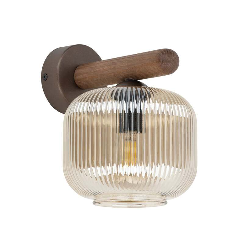 TK-Lighting Wandleuchte Salvia LED Wandlampe dimmbar braun cognac 20cm Höhe - 5906135110674
