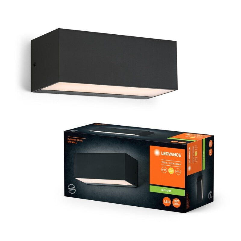 OSRAM Außenlampe Wandleuchte ENDURA STYLE IDRI LED Gartenlampe dunkelgrau IP65 - 4099854444777