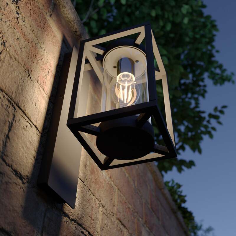 Lucande Außenwandleuchte Ferda LED Gartenleuchte Wandleuchte anthrazit IP44 78cm - 4251096575996