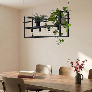 B-Ware Lindby Hängeleuchte Grisela LED Pendelleuchte Lampe dimmbar schwarz 120cm lang