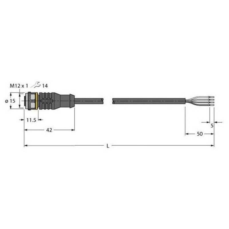 Turck 6628390 Sensor-/Aktor-Anschlussleitung Verbindungsleitung Leitung - 4047101314854