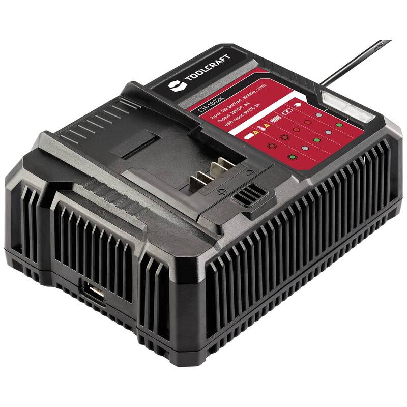 TOOLCRAFT ALG-1802 / TAWB-200 Akkupack-Ladegerät Batterie Werkzeug Ladegerät - 4064161246840