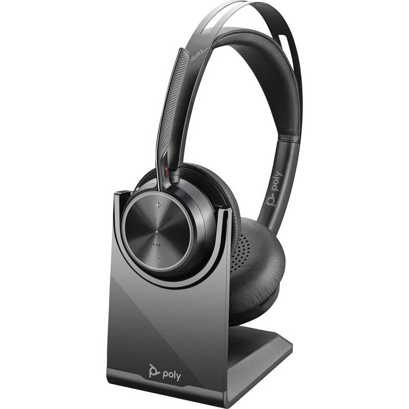 HP Poly Voyager Focus 2 On Ear Headset Bluetooth Stereo Noise Cancelling - 0198122157235