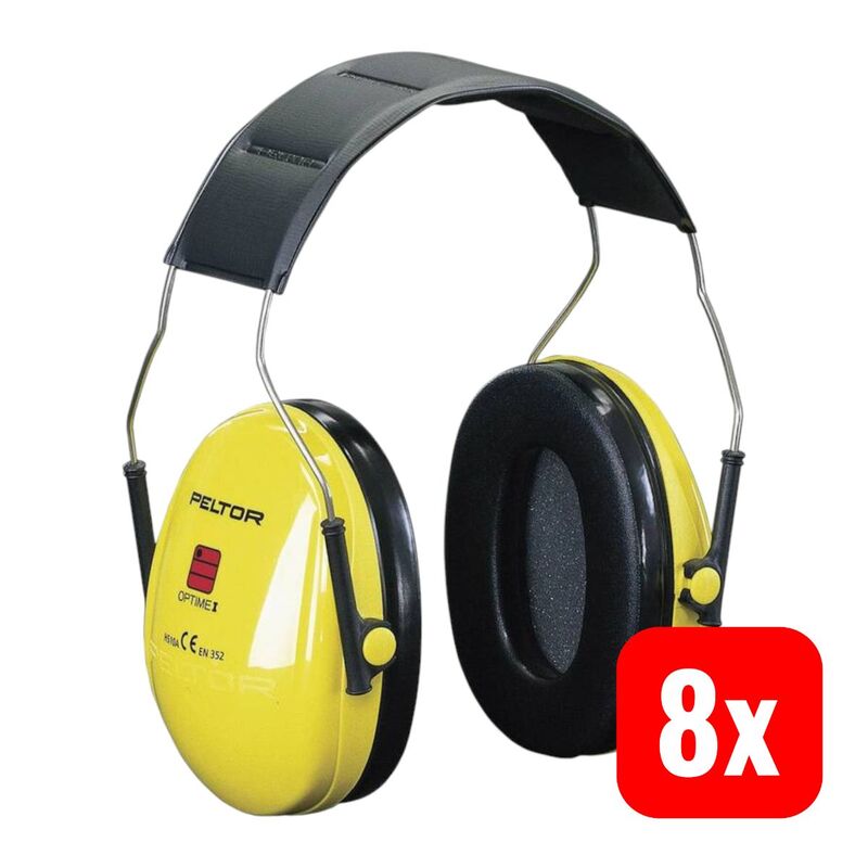 3M Kapselgehörschutz OPTIME I H510A 27 dB Geräuschschutz mit Kopfbügel gelb - 4046719387908
