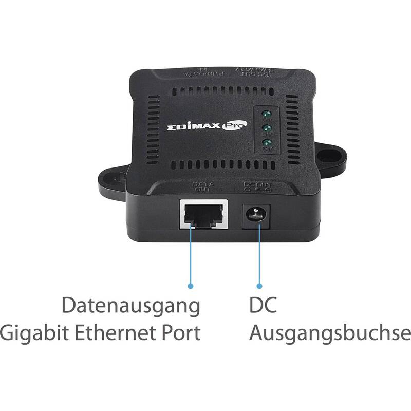 Edimax Splitter Verteiler GP-101ST Gigabit PoE Netzwerk Stromversorgung - 4717964701374