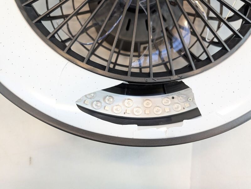 Mazzaro Deckenleuchte Lampe LED Ventilator RGB Kunststoff Wohnzimmer Beleuchtung - 4004353428449