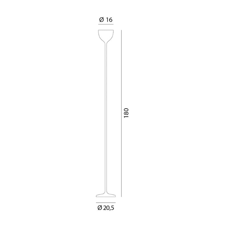 Rotaliana LED-Stehleuchte Standlampe Drink H180cm Stehlampe Beleuchtung creme - 8013210185667