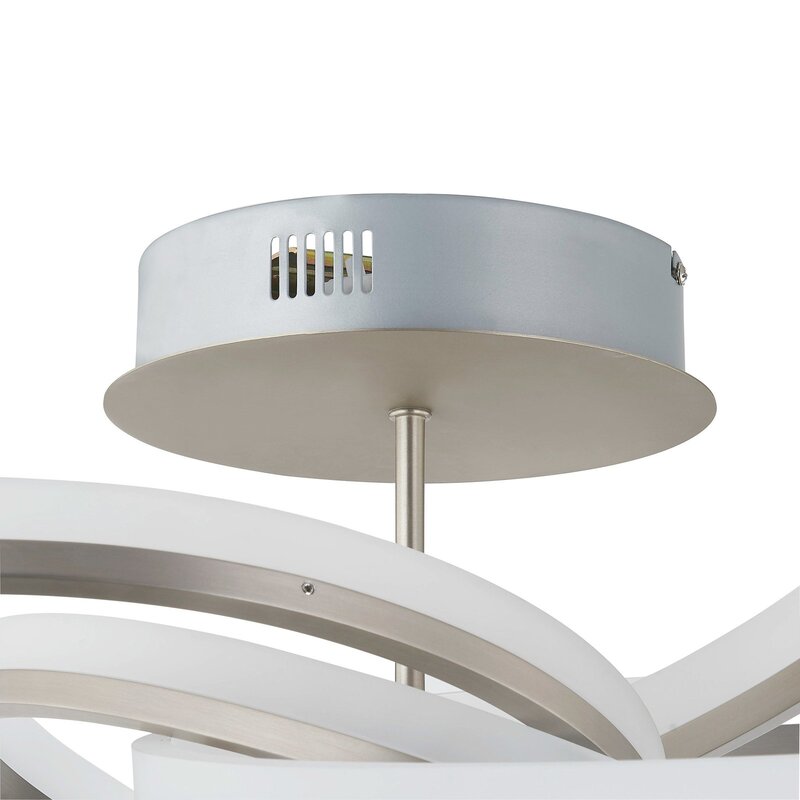 Lindby Divalis LED-Deckenlampe Deckenleuchte Deckenlicht Leuchte stepdim nickel - 4251911760033