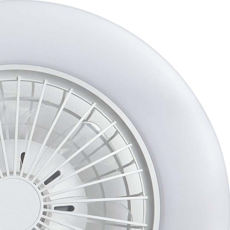 Lindby LED-Deckenventilator Vedin DC 49 cm dimmbar Fernbedienung weiß - 4255830901874