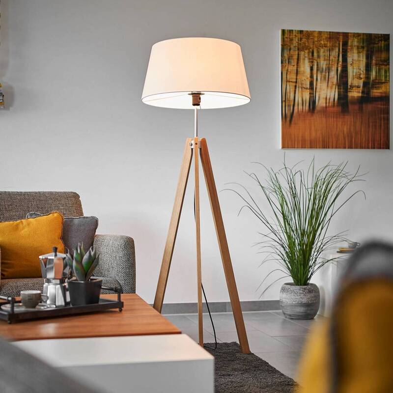 Rothfels Thea Textil-Stehlampe Wohnzimmerlampe Stehleuchte E27 SIEHE TEXT/FOTO - 4251096532555