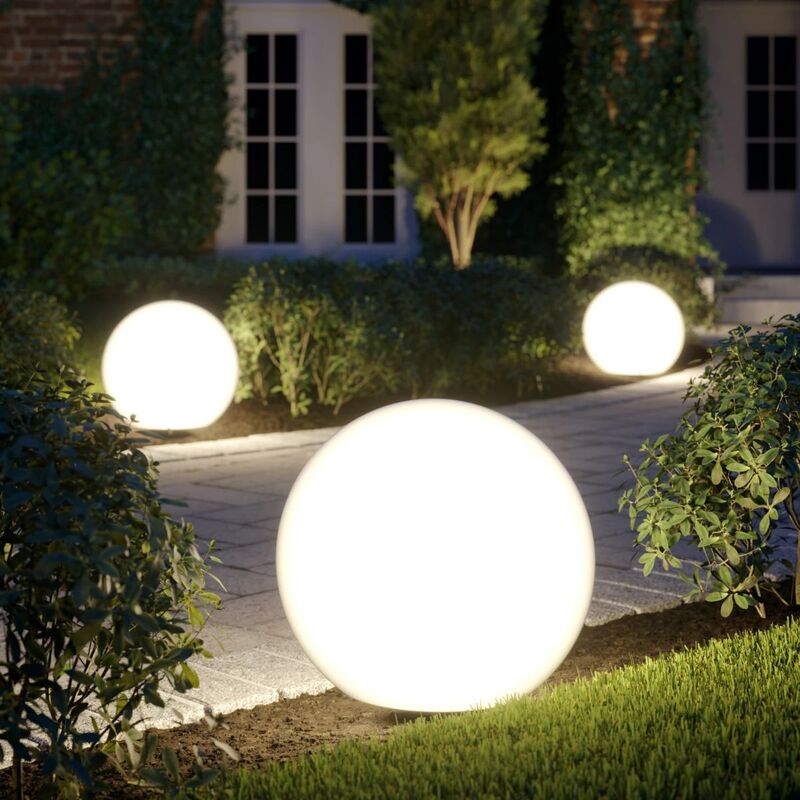 Nowodvorski Außenleuchte Gartenleuchte Kugel IP65 Cumulus M 40W 45cm Höhe 40cm - 5903139697798
