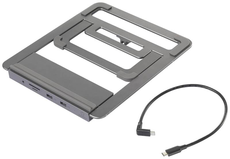 Renkforce RF-LLS-400 USB-C Notebook Dockingstation Halterung Ständer Universal A - 4064161228761