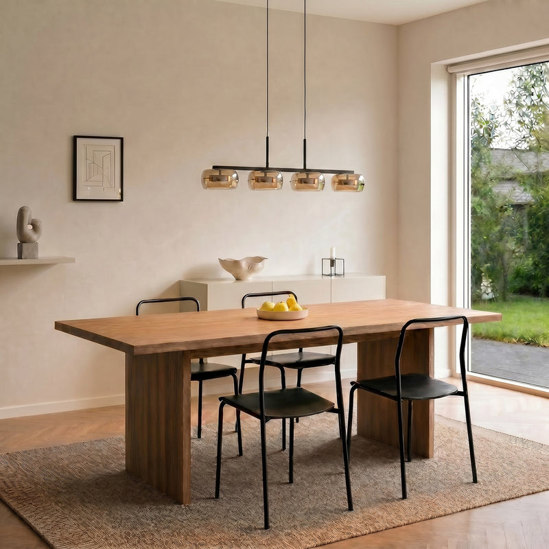 Lucande LED Hängeleuchte Pendelleuchte Martis amber 4-flammig dimmbar Esszimmer - 4255830904929