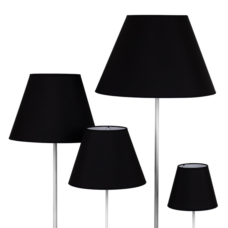 Euluna Lampenschirm Sofia Leuchtenschirm Dekoschirm Deko Höhe 31 cm schwarz/weiß - 5903689185745