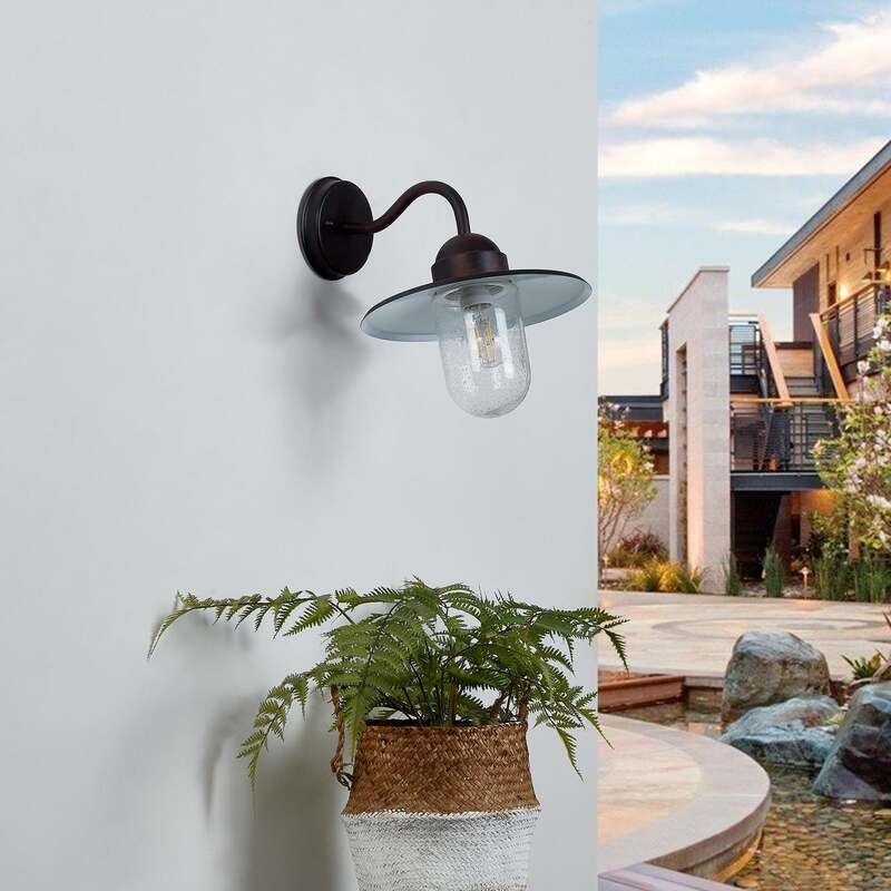 Lindby Rostbraune Außenwandlampe Außenwandleuchte Lampe Filip SIEHE TEXT/FOTO - 4251096517484