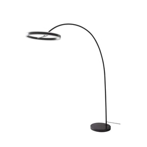 B-Ware Lucande Stehlampe Bogenlampe Yekta LED dimmbar schwarz Wohnzimmerlampe