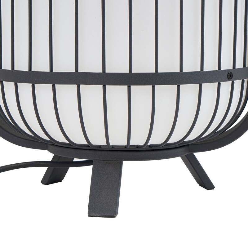 Lucande Terrassenleuchte Außenlampe Tayori schwarz Balkonleuchte wetterfest LED - 4255830904714