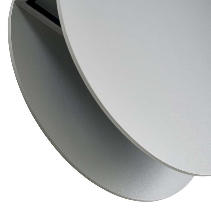 Lucande Außenwandleuchte Advero LED Garten hellgrau CCT Hausnummern Buchstaben - 4255830908873