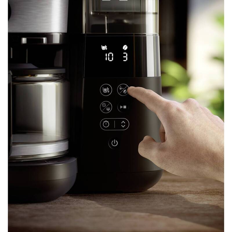 Philips Home HD7900/01 Kaffeemaschine mit Mahlwerk 10 Tassen Schwarz Silber - 8720389023422