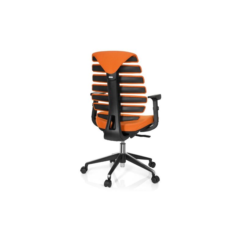 hjh OFFICE Bürostuhl Drehstuhl ERGO LINE II Stoff orange Stuhl Möbel  - 4251084640163