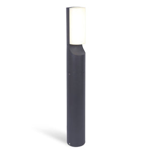 B-Ware LUTEC Wegeleuchte Gartenlampe LED Wegelicht Bati Zylinder anthrazit halbrund Dif
