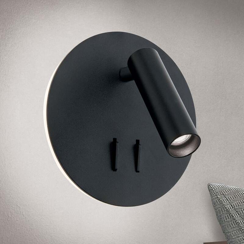 LED-Wandleuchte Lenny mit 2 Lichtquellen schwarz Wandlampe Lampe Leuchte Spot - 9003090271320
