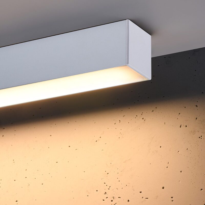 Sollux Lighting Deckenleuchte Lampe Pinne LED Grau Aluminium Clean - 5903282715288